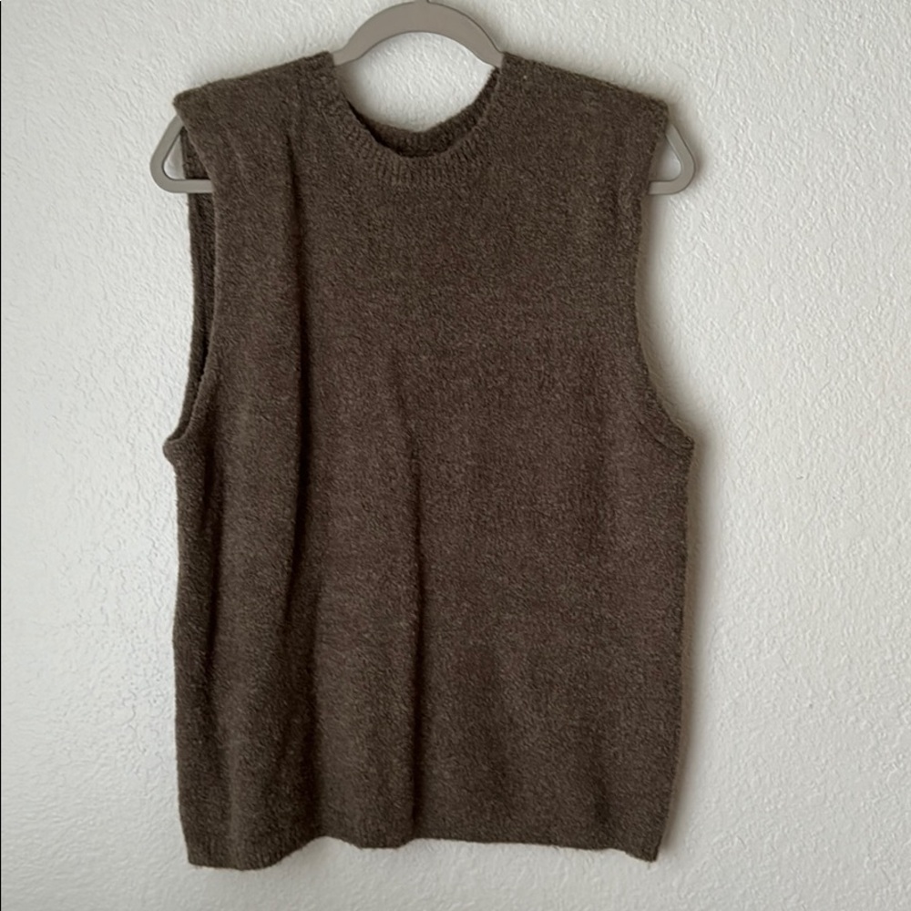 Zara Sweater Vest. New. Brown/Taupe